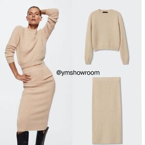 MANGO Sweater/skirt set